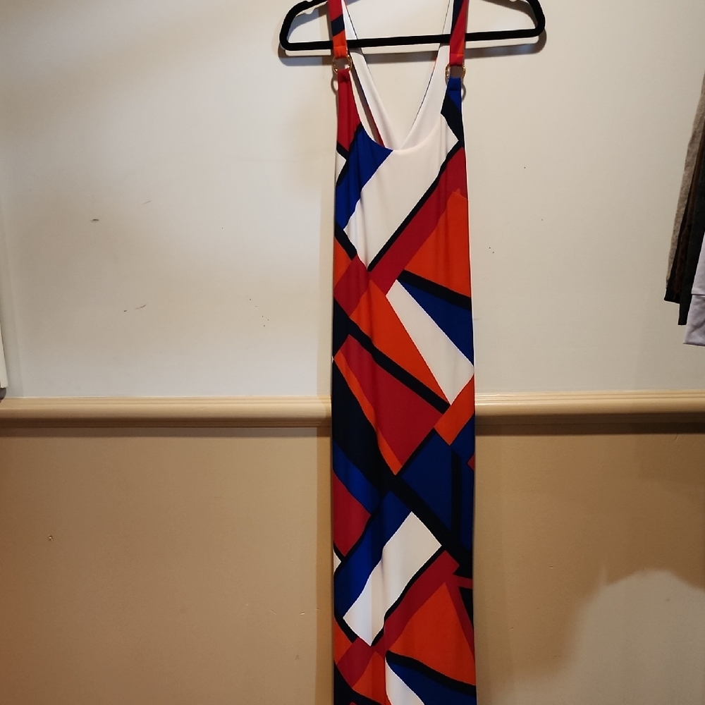 Lauren Ralph Lauren Colorful Geometric Maxi Dress